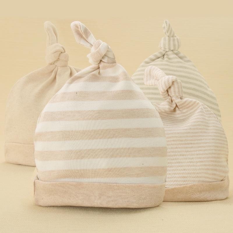 Plain & Stripe Baby Knotted Hat