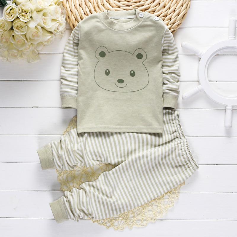 Cute Animal Print Stripe Infant Set