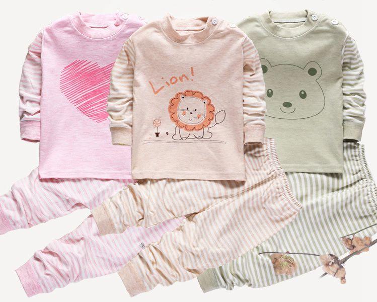 Cute Animal Print Stripe Infant Set