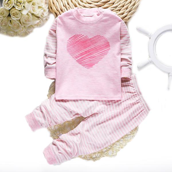 Cute Animal Print Stripe Infant Set