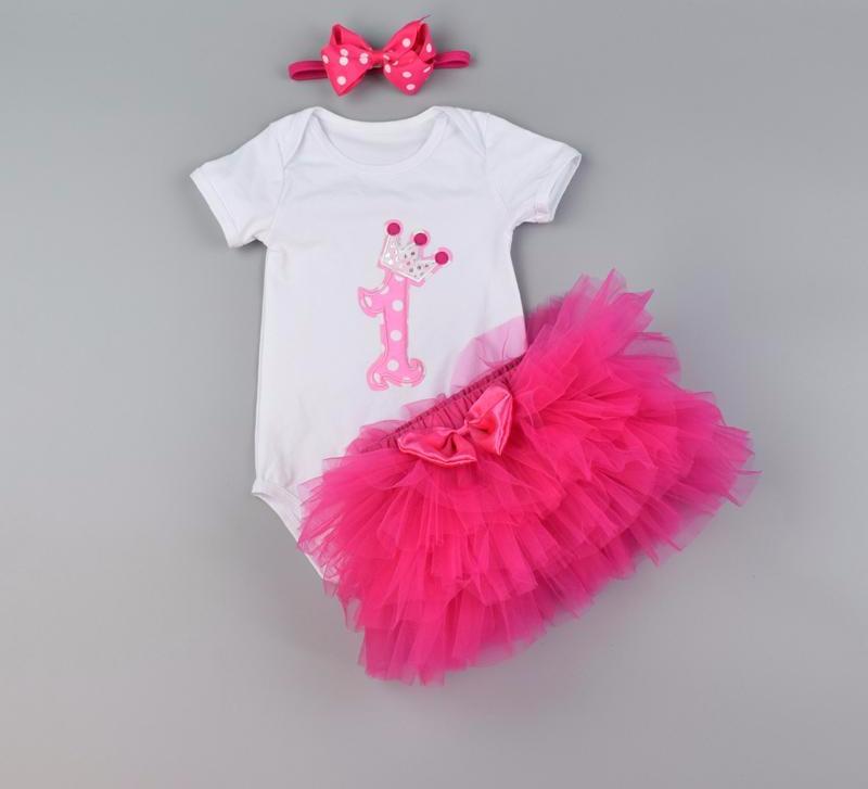 Adorable Baby Girl Lace Skirt & Romper Set