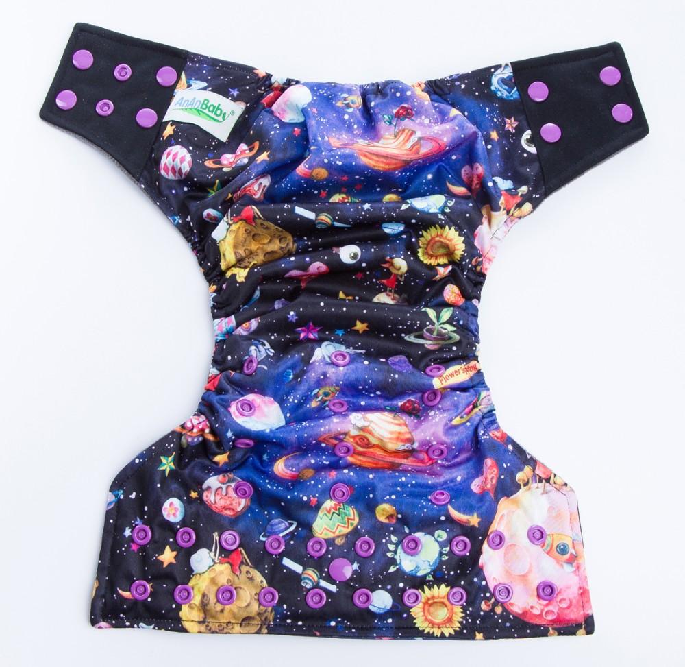Reusable Cute Baby Nappy Snap Inserts