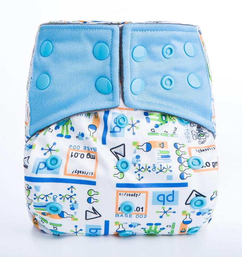 Reusable Cute Baby Nappy Snap Inserts