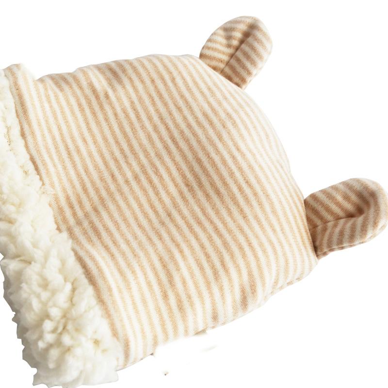 Organic Striped Baby Beanies