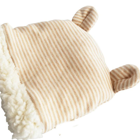 Organic Striped Baby Beanies