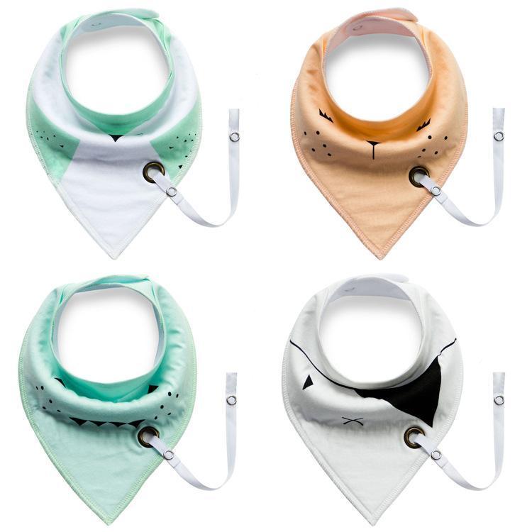 Infant Pacifier Clip Bibs