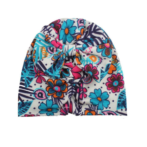 Cute Baby Girl Floral Knot Hat
