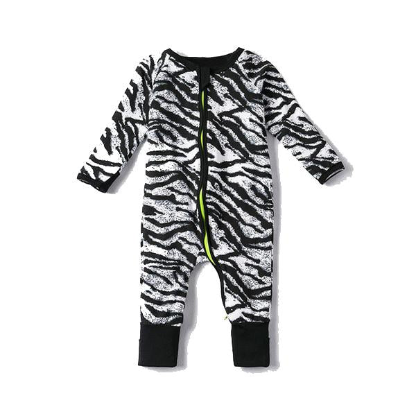 Printed Zipper Up Infant Rompers