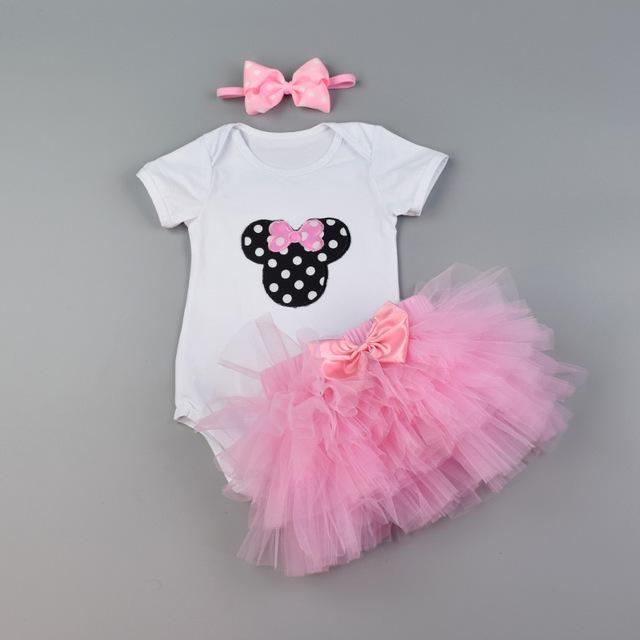 Adorable Baby Girl Lace Skirt & Romper Set