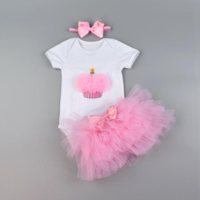 Adorable Baby Girl Lace Skirt & Romper Set