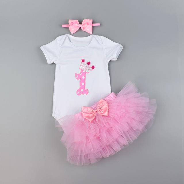 Adorable Baby Girl Lace Skirt & Romper Set