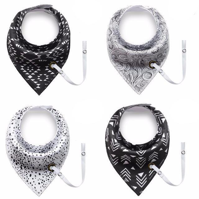 Infant Pacifier Clip Bibs