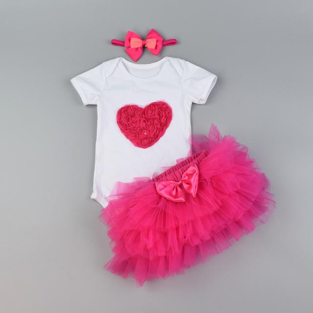Adorable Baby Girl Lace Skirt & Romper Set