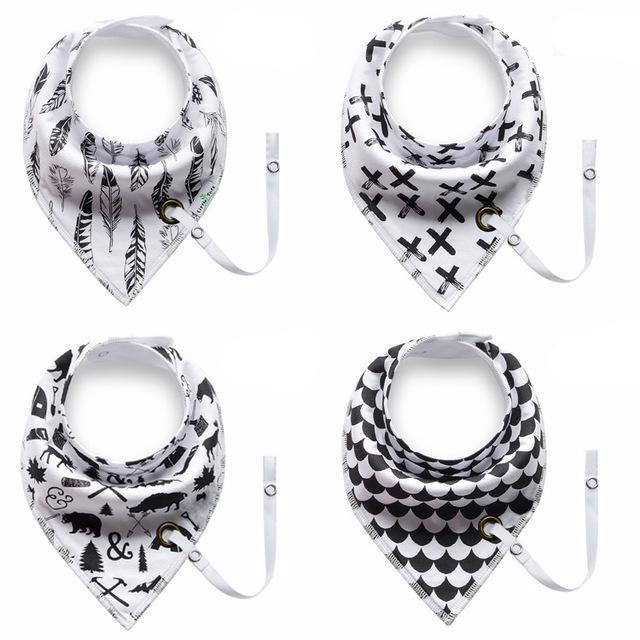 Infant Pacifier Clip Bibs