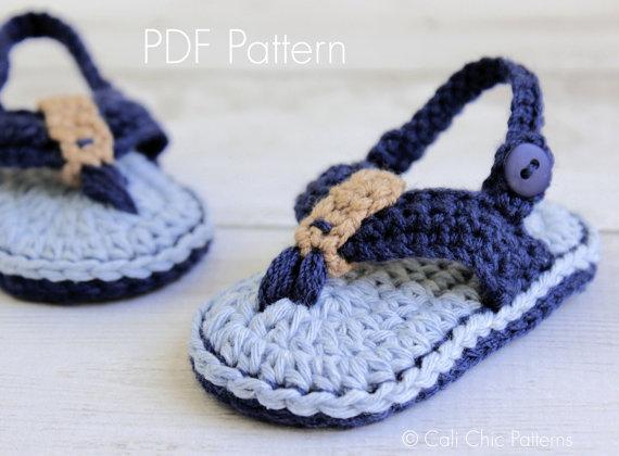 Crocheted Cute Baby Girl Sandals