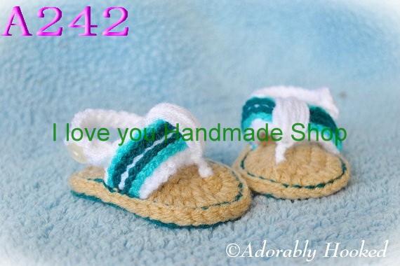 Crocheted Cute Baby Girl Sandals